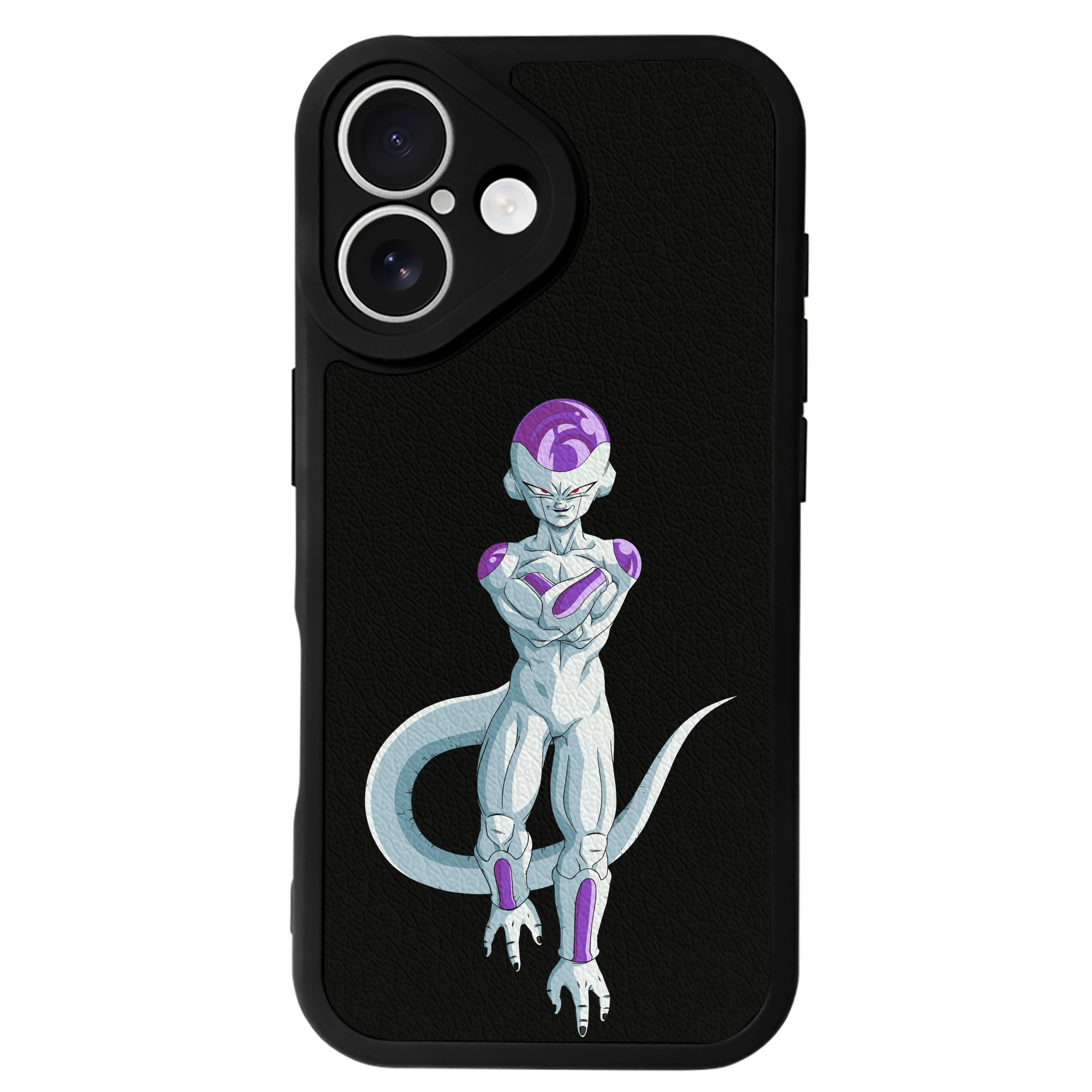 （画像用） ドラゴンボール フリーザ DRAGON BALL Frieza 【iPhone 16シリーズ対応】シリコンスマホケース（レザー調） 材質：シリコン